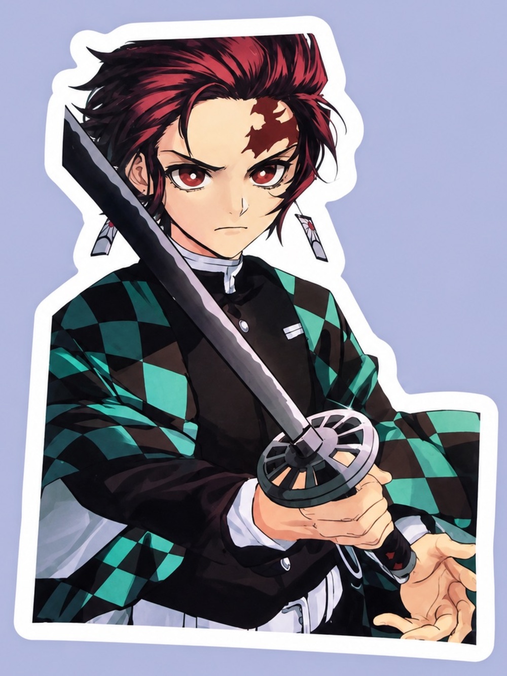 Tanjiro Kamado | Demon Slayer Kimetsu no Yaiba | Anime Sticker | 5/$10